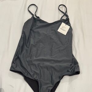 Slate grey  One-Piece Swimsuit nwt M
